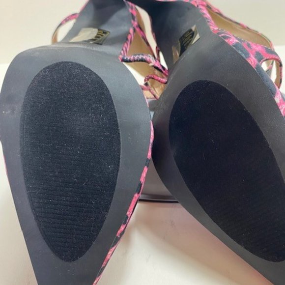 Perlita Pink and Black Leopard Heels - Picture 5 of 7